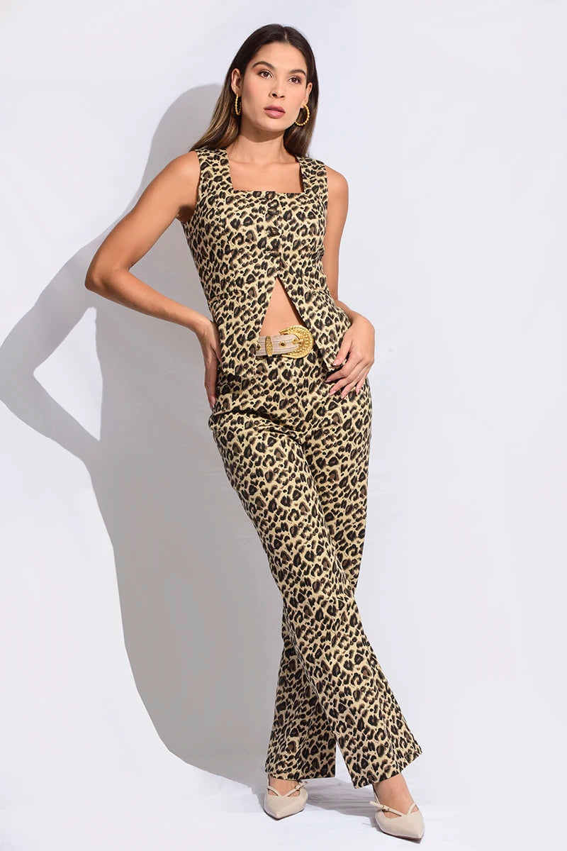 Chaleco animal print